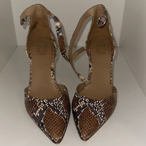Naturalizer Brown Snakeskin Women's Heels